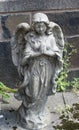 praying angel statue Royalty Free Stock Photo