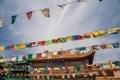 Praying flags at Dazhao Lamasery Building, Hohhot city, Inner Mongolia, China