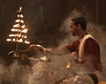 Praying by the Ganges