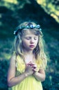 Praying girl Royalty Free Stock Photo