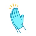 Praying hands drawing Royalty Free Stock Photo