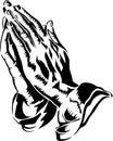 Praying Hands/eps Royalty Free Stock Photo