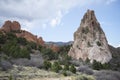 The Praying Hands rock formation in the Garden of the Gods in Colorado Springs. Royalty Free Stock Photo