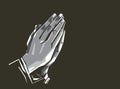 Praying Hands Vector Illustration / eps