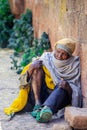 Praying Homeless People on the Streets of one of Ethiopia`s holiest cities.