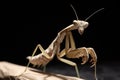 Praying mantis on the plant Royalty Free Stock Photo