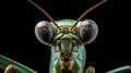Green Mantis Under The Microscope In David Yarrow Style Royalty Free Stock Photo