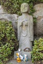 Praying monk statue Haedong Yonggungsa Temple Busan South Korea Royalty Free Stock Photo