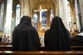Praying nuns