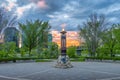 Praying Peace Pole in Saskatoon, Canada Royalty Free Stock Photo