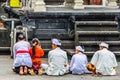 Praying people in Pura Besakih Temple, Bali, Indonesia