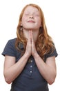 Praying Royalty Free Stock Photo