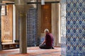 Praying in Rustem Pasa Mosque, Istanbul, Turkey