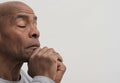 Man Praying to god stock photo