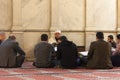 Praying in the Umayyad Mosque, Damascus Royalty Free Stock Photo