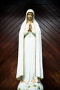 virgin mary statue. holy woman sculpture in roman catholic church. our lady image Royalty Free Stock Photo