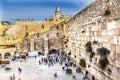 Praying at the Western & x22;Wailing& x22; Wall Jerusalem Israel Royalty Free Stock Photo