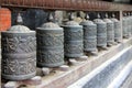 Praying wheels at Bubahal in Patan, Nepal