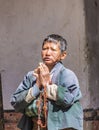 Praying woman