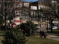 PraÃÂ§a da Republica Gardens Porto Royalty Free Stock Photo