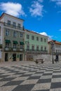 PraÃÂ§a da Republica in Tomar, Portugal.