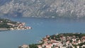 Prcanj and Dobrota town in the Kotor bay