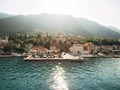 Prcanj, Montenegro The Bay of Kotor. Church of the Nativity of t