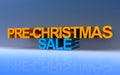 pre-christmas sale on blue