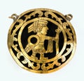 Pre Columbian Medallion. Royalty Free Stock Photo