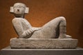 Pre-Columbian mesoamerican stone statue known as Chac-Mool Royalty Free Stock Photo