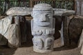Pre-columbian stone statue