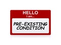 Pre-existing condition tag
