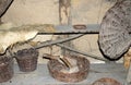 Pre historic setting,interior of a hut