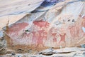 Pre-historical ancient painted by hand.