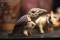 Pre inca bird ceramic called `Huacos` from Chancay Peruvian culture.