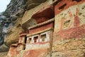 Pre inca mausoleum Revash in the mountains of northern Peru Royalty Free Stock Photo