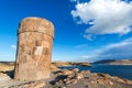 Pre Incan Funerary Tower at Sillustani Royalty Free Stock Photo