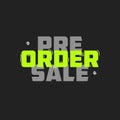Pre Order Sale Sticker - Pre Oder Sale Label - Pre Order Text Design