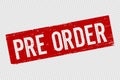 Pre Order sign. Vector illustration Royalty Free Stock Photo