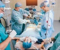 Pre oxygenation for general anesthesia. Surgery equipment. Royalty Free Stock Photo