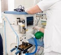 Pre oxygenation for general anesthesia in surgery room Royalty Free Stock Photo