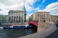 The pre-revolutionary building trading company Esders and Sheitals the red bridge in St. Petersburg
