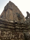 Architecture. Bas relief. .Hindu Temple, Siem Reap, Cambodia