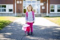 Pre-school student going to Royalty Free Stock Photo