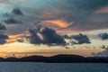 Pre-sunrise skies over Torres Straits Islands Archipelago, Australia Royalty Free Stock Photo