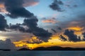 Pre-sunrise skies over Torres Straits Islands Archipelago, Australia Royalty Free Stock Photo