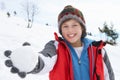 Pre-teen Boy On Winter Vacation Royalty Free Stock Photo