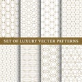 Asian luxury vector patterns pack Royalty Free Stock Photo