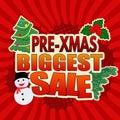 Pre-xmas biggest sale banner design