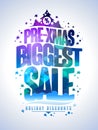 Pre xmas biggest sale poster